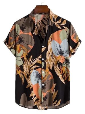 Leriya Fashion Men's Printed Regular Fit Shirt