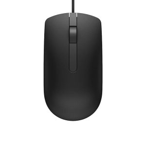 Dell MS116 Wired Optical Mouse, 1000DPI, LED Tracking, Scrolling Wheel, Plug and Play