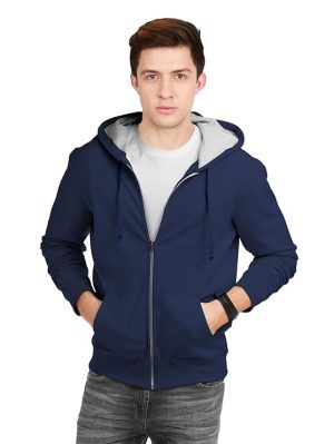 fanideaz Men's Cotton Hooded Sweatshirt with Zip