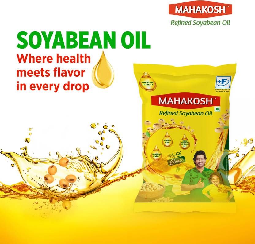 Mahakosh Refined Soyabean Oil Pouch (750 g)