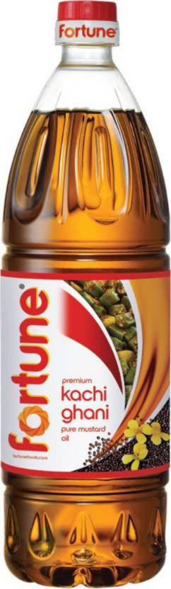 FORTUNE Kachi Ghani Mustard Oil Plastic Bottle  (455 g)
